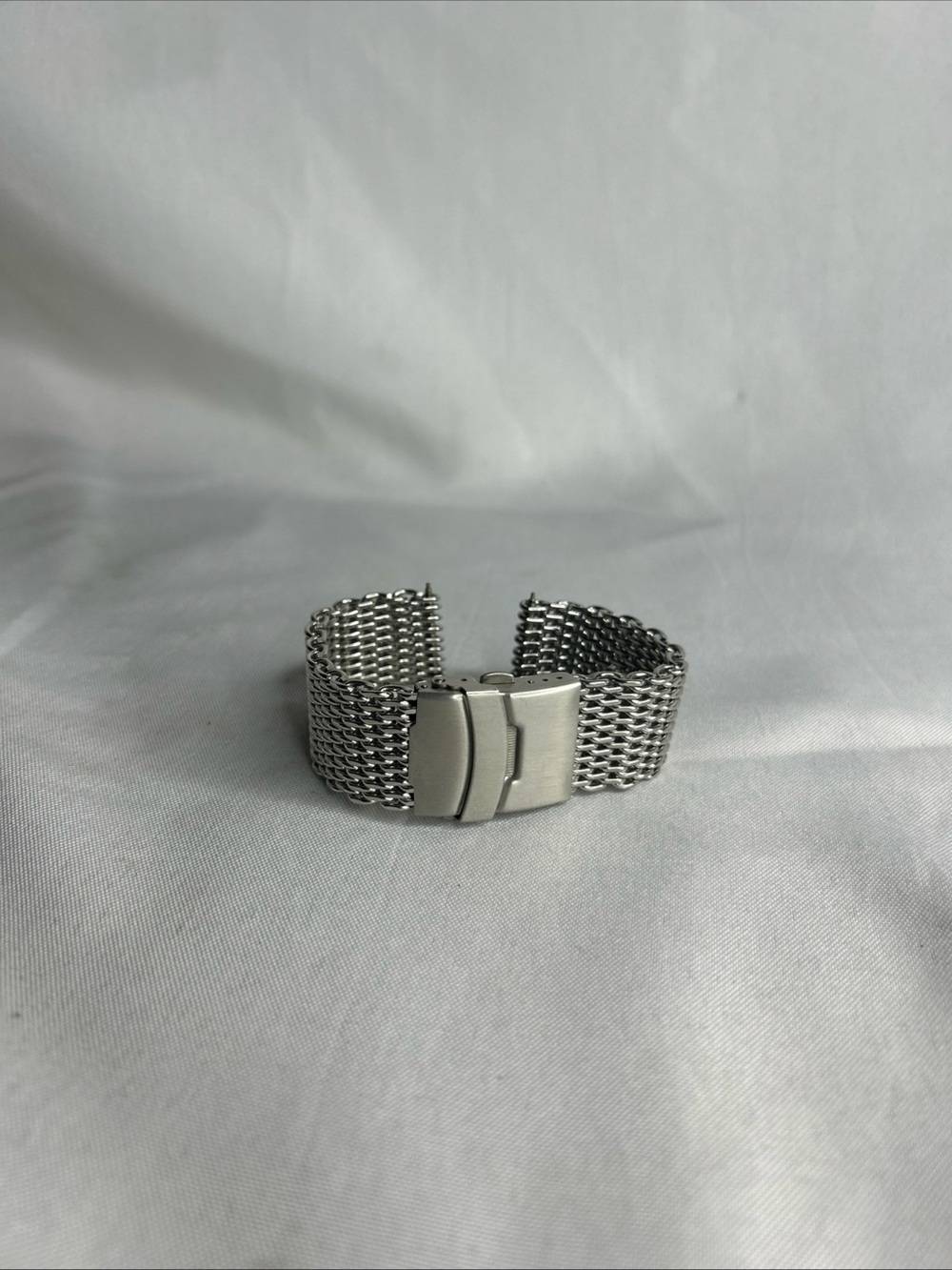 Stainless Steel Mesh watch band Bracelet - Silver 20mm - Picture 2 of 13